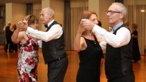 Two couples sequence dancing