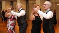 Two couples sequence dancing